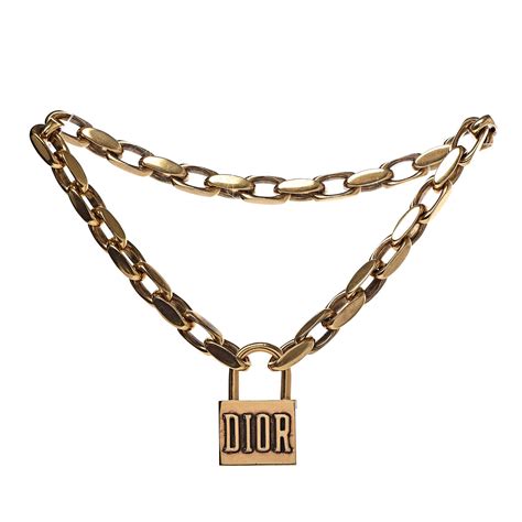 dior lock necklace 2018|christian Dior choker necklaces.